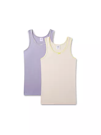 SANETTA | Camiseta interior para niña, paquete de 2, arena | 
